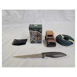 Safety Fuse Roll, Knife and Collectibles
