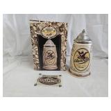 Anheuser Busch Black and Tan Collector's Stein