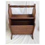 Antique Walnut Magazine Stand