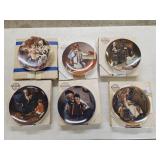 6 Norman Rockwell Collector's Plates