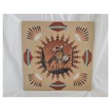 Navajo Signed End of Trail Sand Painting