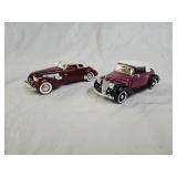 1937 Cord 812 & 1936 Ford Cabriolet Diecast Cars