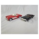 Chevy Corvette & Buick Riviera Diecast Cars