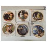 6 Norman Rockwell Collector's Plates