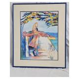 Leppek Girl on Beach Impressionism Art