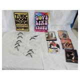 Metal Signs, DVDs, Safety Glasses, PC Game