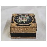 Florence Italy Hand Painted Wood Trinket Box