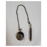 Embassy By Gruen Railroad Pocket Watch & Knife