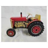 Vintage Kovap Zetor Czech Tin Wind Up Tractor