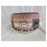 Navajo Indian Pottery Bowl Signed T Phillips