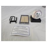 MLB Eddie Collins Gold Sports Card & Baseball