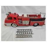 Vintage Japan Fire Truck with Crank Siren