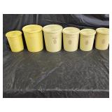 6 Tupperware Harvest Servalier Canisters