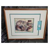 Snow Leopard Southwest Art with Arrowhead