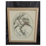 Mother's Love Portrait Print by Marilyn Zapp