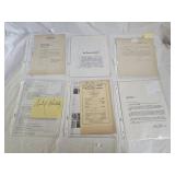 6 Vintage Autographs