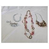 3 Designer Fashion Necklaces, Earrings, Bracelets