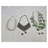 3 Designer Fashion Necklaces and Earrings
