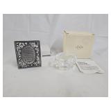Lenox Oval Covered Box, Pewter Friend Plaque
