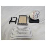 MLB Don Drysdale Gold Sports Card & Baseball