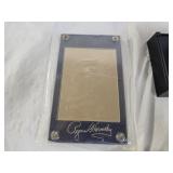 MLB Roger Hornsby Gold Sports Card & Baseball