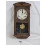 Antique Seikosha Walnut Carved Wall Clock
