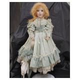 Janis Berard Porcelain Doll with Stand