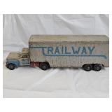 Vintage Wood Trailway Semi Tractor and Trailer