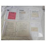 6 Vintage Autographs