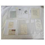 6 Vintage Autographs