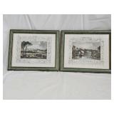 2 William Tombleson London Framed Prints