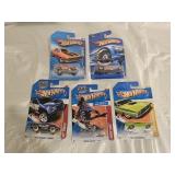 5 NIB Hot Wheels Diecast Cars
