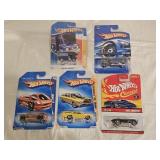 5 NIB Hot Wheels Diecast Cars