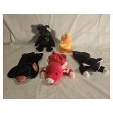 5 Ty Beanie Babies