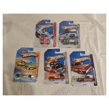 5 NIB Hot Wheels Diecast Cars