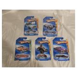 5 NIB Hot Wheels Diecast Cars