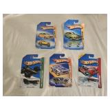 5 NIB Hot Wheels Diecast Cars
