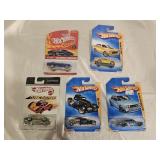 5 NIB Hot Wheels Diecast Cars