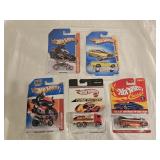 5 NIB Hot Wheels Diecast Cars