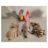 5 Ty Beanie Babies