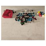 Miniature Metal Wizards, Game Dice, Stones
