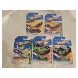 5 NIB Hot Wheels Diecast Cars