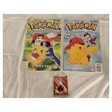 1998 Viz Comics Pokémon #1 & 2 Comic Books,Card