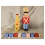 Vintage Squeeky Toys and Blocks