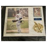 Sammy Sosa Autographed Picture Wall Plaque
