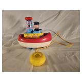 Vintage 1967 Fisher-Price Tuggy Tooter Pull Toy