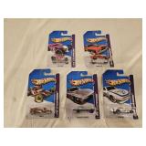 5 NIB Hot Wheels Diecast Cars