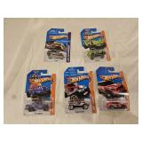 5 NIB Hot Wheels Diecast Cars