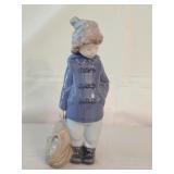 Nao by Lladro "Traveling Boy" Porcelain Figurine