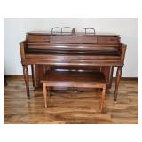 Vintage Kimball Mahogany Upright Piano
